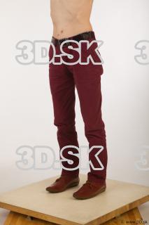 Leg red trousers brown shoes of Sidney 0002